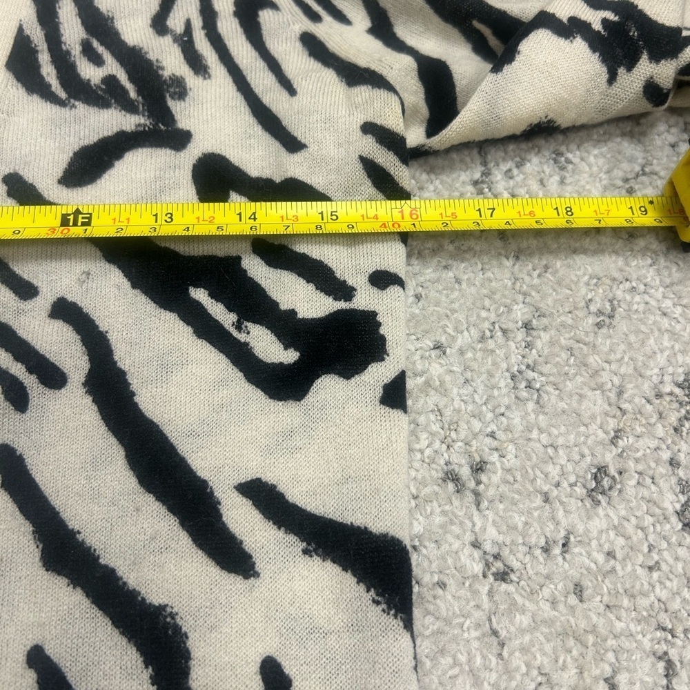 Literature Noir XS wool cashmere zebra cardigan vintage good used condition - Picture 10 of 13